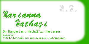 marianna hathazi business card